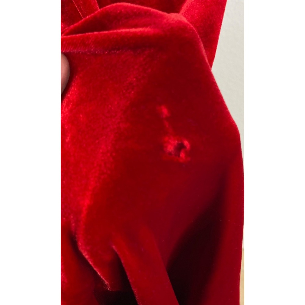 Coldwater Creek Women's Velvet Long Short Sleeves Holiday Dress Red Size 12 - Picture 13 of 13
